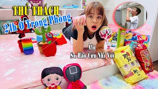 Linh Nhi Thử Thách 24h Trong Phòng Ngủ (24h Challenge in the bedroom)