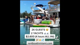 Best Miami Yacht Rental for Your Ultimate Boat Party ✨ Party Yacht Rental for Large Groups