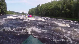 Карелия. р.Кереть.  Сплав  по порогу "Керетский".  р Кереть