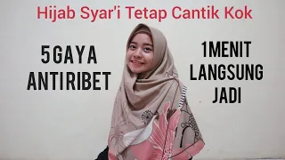 5 GAYA TUTORIAL HIJAB SEGIEMPAT MENUTUP DADA (SYAR'I) | By Yiyis