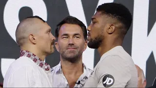 F****** INTENSE! - OLEKSANDR USYK v ANTHONY JOSHUA FINAL STAREDOWN / (FULL & UNCUT) WEIGH-IN