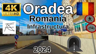 Oradea, Judetul Bihor 2024. Pasaje Subterane, Spitalul De Urgente. Oradea Romania 4K.