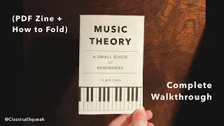 Music Theory: A Small Guide of Reminders | Full Walkthrough (PDF Zine, How to Fold, Explanations)