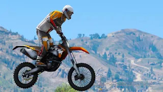 [GTA 5] COURSE POURSUITE CONTRE UNE MOTO D'ENDURO | MEGA POUSUITE