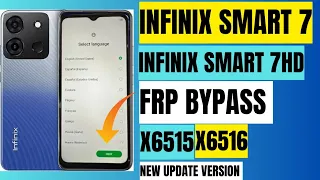 Infinix smart 7 / 7 hd frp bypass | Infinix x6515/X6516 frp bypass