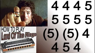 LORD OF THE RINGS HARMONICA ( C DIATONIC ), ARMÓNICA C, BLUES HARP C, GAITA DE BOCA C,  MOUTH ORGAN