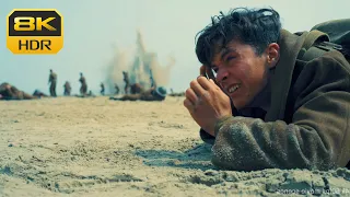 || Dunkirk(2017) || 8K HDR • ||Bombing Scene -  (IMAX) || Movie Clips || First Dog Fight ||