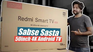 Redmi Smart TV X50 Unboxing & Review in HIndi | Redmi 50inch 4K Ultra HD Android Smart LED TV