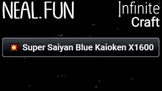 How to Get Super Saiyan Blue Kaioken X1600 in Infinite Craft | Make Super Saiyan  in Infinite Craft