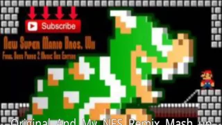 New Super Mario Bros Wii Final boss Phase 2 Original And My NES edition Mash up