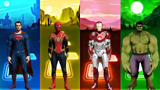 Telis Hop EDM Rush - Superman vs  Spiderman vs Iron man vs Hulk