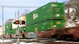 Railfanning At Haysville, PA 3/22/18