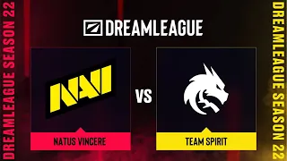 Natus Vincere проти Team Spirit | Гра 2 | DreamLeague Season 22 - CQ - EEU