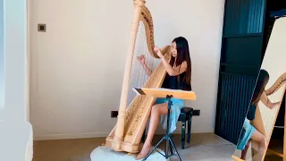 The Sound of Silence – Simon & Garfunkel Harp Cover 沉默之聲 豎琴