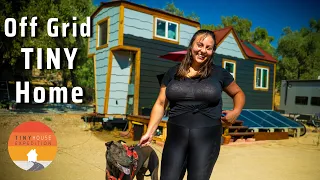 Achieved her dream after being SCAMMED, $40k loss! Off Grid Tiny Home