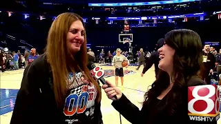 Ronni Toppin, Obi's mom, before Pacers Game 2 vs. Knicks