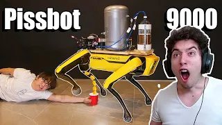 Teaching a Robot Dog to Pee Beer by Michael Reeves Reaction