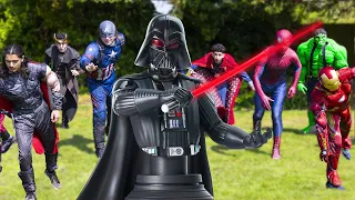 Darth Vader VS Avengers - Squid Game!