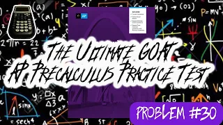 The Ultimate GOAT AP Precalculus Practice Test: Problem #30 (Exponential Regression)