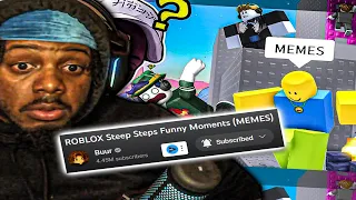 BUUR VS  Steep Steps IS CRAZY!!!! | ROBLOX Steep Steps Funny Moments (MEMES) REACTION
