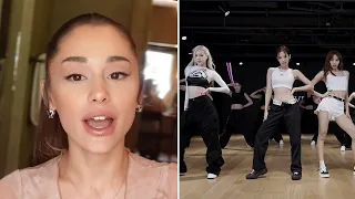 Ariana Grande REACTS To Blackpink’s Pink Venom Dance Practice