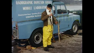 Cranes On Docks And Ferry Laying Pipes 1969