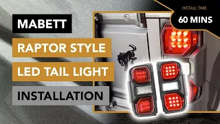 How to Install the Bronco Raptor Style LED Tail Lights  by Mabett - 2021+ Ford Bronco