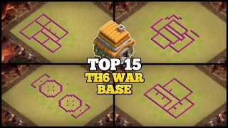 TOP 15 TOWN HALL 6 (TH6) WAR/CWL BASE | TH6 WAR BASE COPY LINK - CLASH OF CLANS