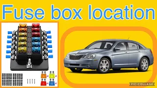 The fuse box location on a 2009 Chrysler Sebring￼