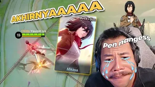 FANNY MIKASA IS REAL❗️SUMPAH KEREN KECE GOKIL PARAAAAHHH COOOOY - Mobile Legends