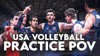 USA Men's Volleyball Practice POV