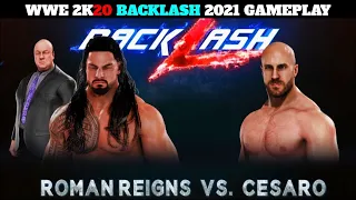 WWE 2K20 BACKLASH 2021 Gameplay | WWE 2K20 Com VS Com Gameplay ||