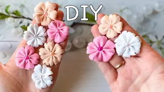 Мини Цветы из глиттерного фоамирана DIY Glitter Eva Foam Flowers / Goma Eva Flores