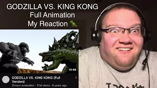 GODZILLA VS. KING KONG Full Animation (My Reaction) 🦖