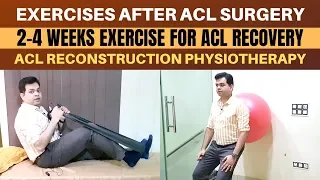 ACL Surgery Exercise 2-4 Weeks, ACL Reconstruction Rehab, ACL Physiotherapy Exercise- ACL Recovery 2