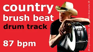 Country Drum Beat 87 BPM - Drum Backing Track - Slow Country Rock #3 12/8 - #34