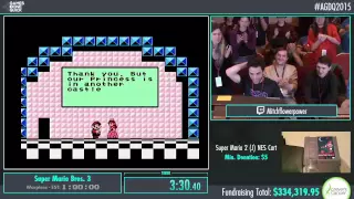 Super Mario Bros. 3 Glitched by mitchflowerpower in 3:30 - AGDQ2015 - Part 74