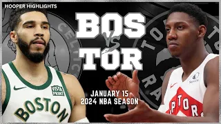 Boston Celtics vs Toronto Raptors Full Game Highlights | Jan 15 | 2024 NBA Season