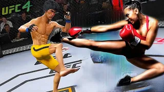 Bruce Lee vs Teffi Rings ( EA Sports UFC 4 ) wwe mma