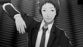 adachi suit and tie shit