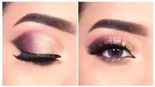 pinkish eye shadow look__ for beginners __#viralvideo #eyemakeup #eyemakeuptutorial