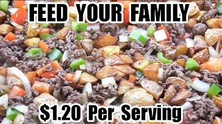 Feed Your Family for $1.20 Per Serving - One Pan Dinner