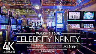 【4K 60fps】🇲🇹 VIRTUAL NIGHT WALKING TOUR: 🚶 «The CELEBRITY INFINITY - Cruise Ship 2023» 📺 UHD ASMR