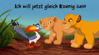 Disney/Der König Der Löwen/Ich Will Jetzt Gleich Konig Sein/Lyrics