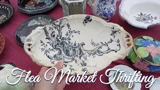 Antiques ＆Vintage Thrifting at French Flea Market in DORDOGNE + Haul # 21 ❘ Garage sale, Brocante