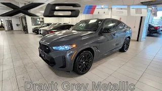 NEW ARRIVAL! 2024 BMW X6 M60i LCI Dravit Grey Metallic