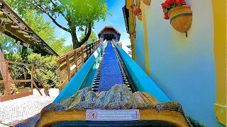 Log Flume Ride at Theme Park Europa-Park in Germany