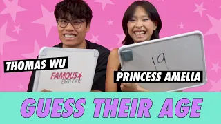 Princess Amelia vs. Thomas Wu - Guess Their Age