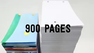 900 page flipbook | larger than my old flipbook | dot challenge