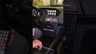 E-class w212 - установили Apple CarPlay. Звук в акустику авто стерео, штатное управление